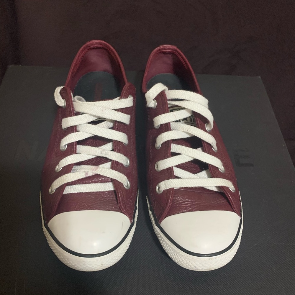 COPY - Purple leather Chuck Taylor All Star converse